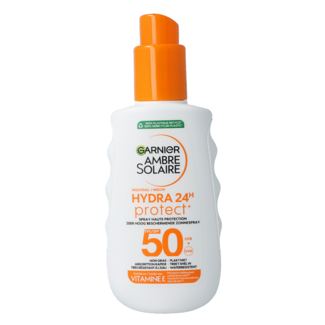 Ambre Solaire Nawilżające mleczko ochronne SPF50+ spray 150 mililitrów