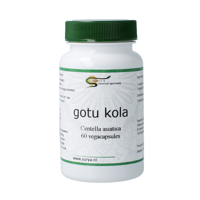 Surya Gutu kola centella asiatic 60 gélules