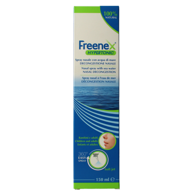 Freenex Seawater hypertonic nasal spray 150 Milliliter