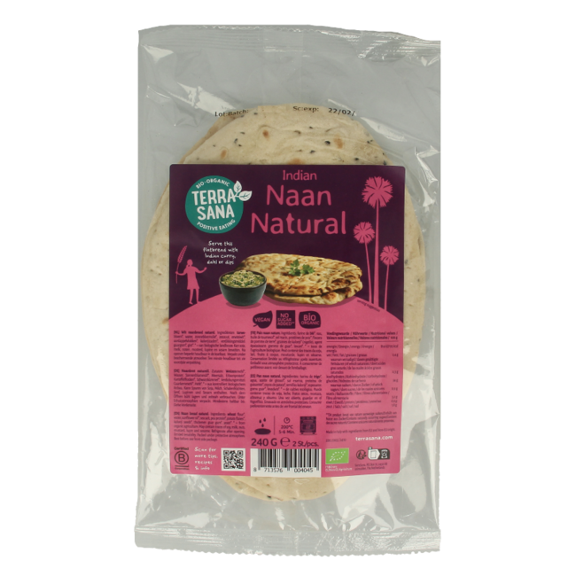 TerraSana Naan naturalny bio 240 Gram