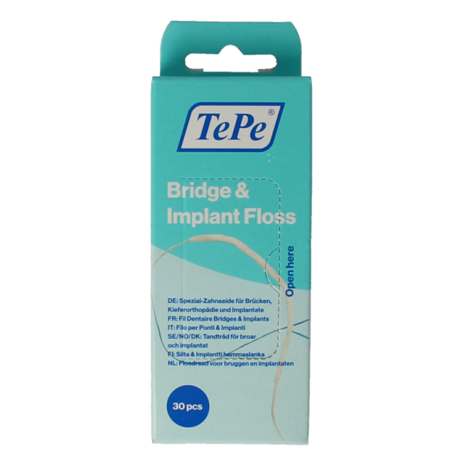Bridge & implant floss 30 pieces