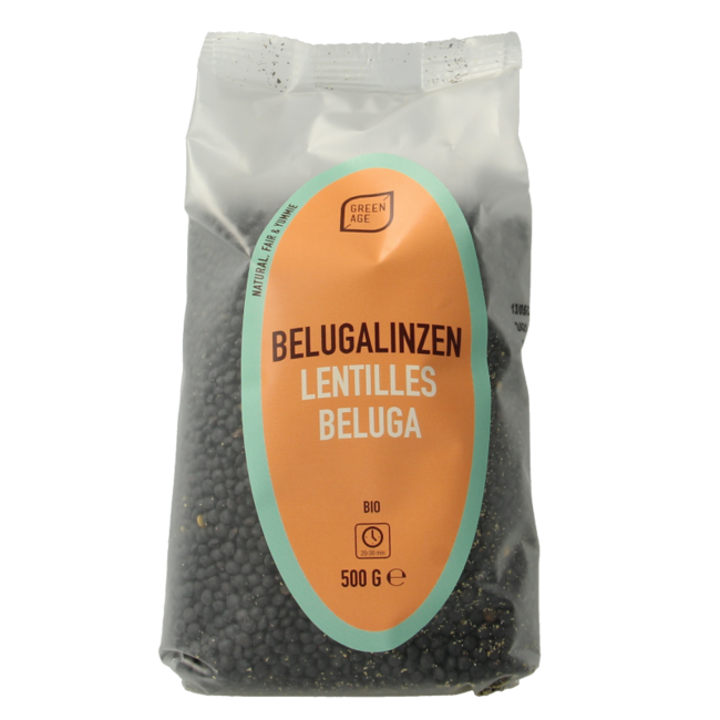 Lentejas beluga ecológicas 500 g