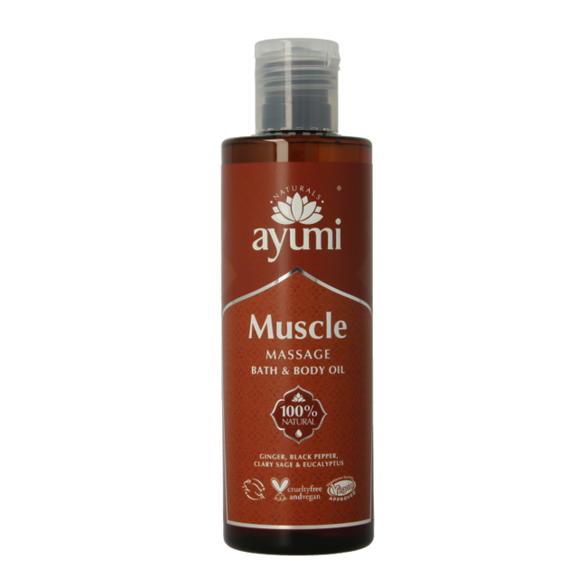Ayumi Aceite de masaje muscular y corporal 250 ml
