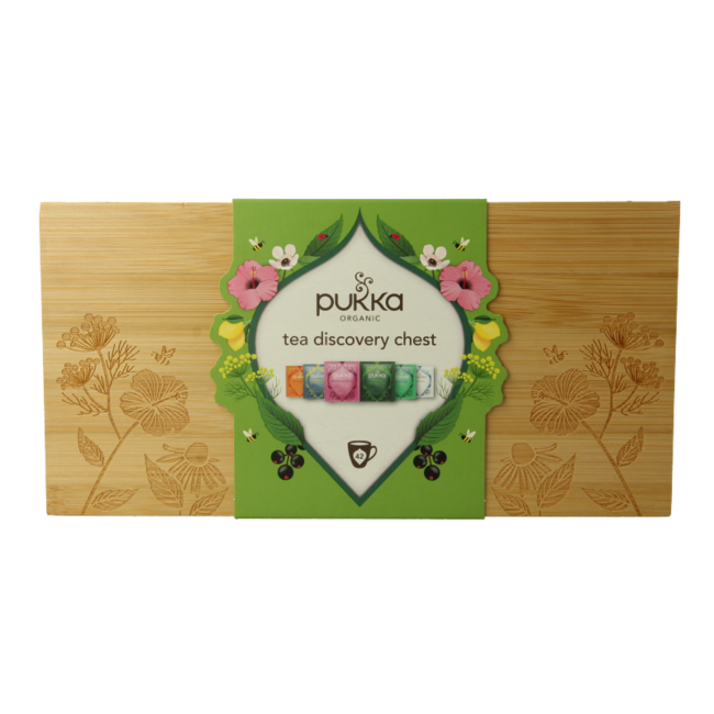 Cofre de descubrimiento de té Pukka bio 42 unidades