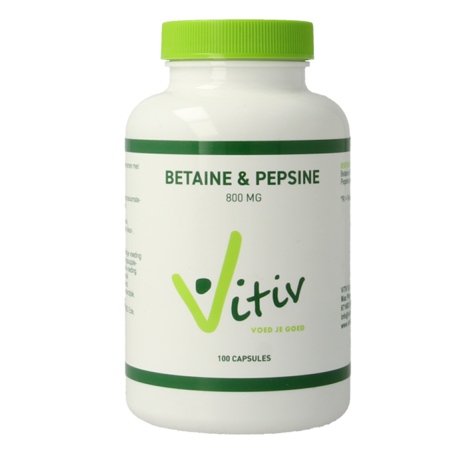 Vitiv Bétaïne HCL & Pepsine 100 Gélules