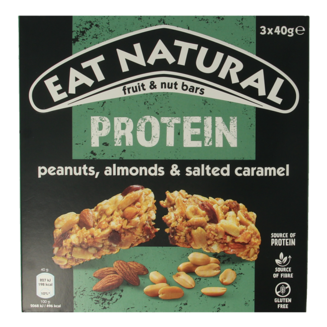 Eat Natural Protein Pack Caramel & Peanut 3 x 40g (120g)