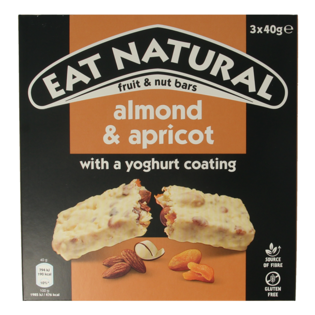 Eat Natural Migdał / Morela / Jogurt 3 x 40 gram 120 Gram