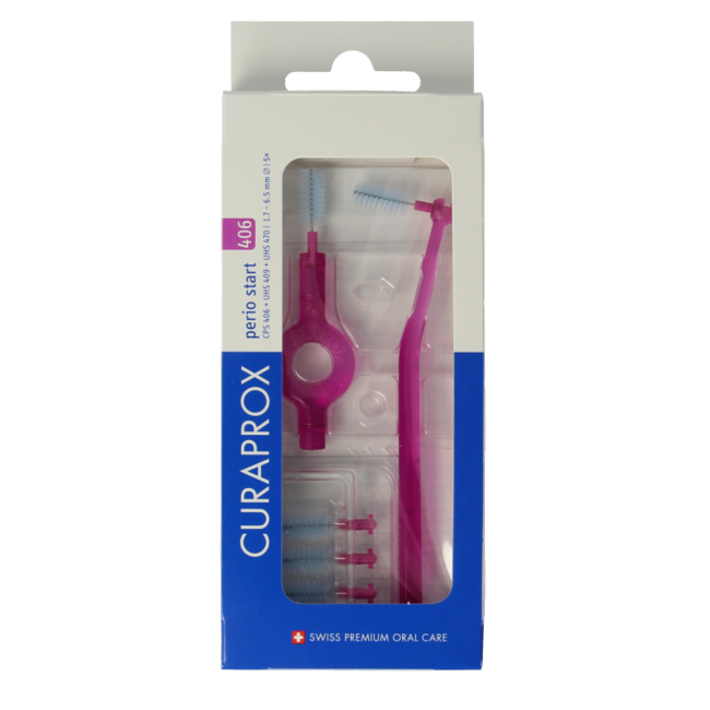 Curaprox Perio start 406 fuchsia 5 pièces