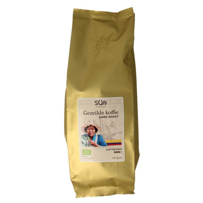 SUN Coffee Grains de café à la voile dark roast bio 500 g