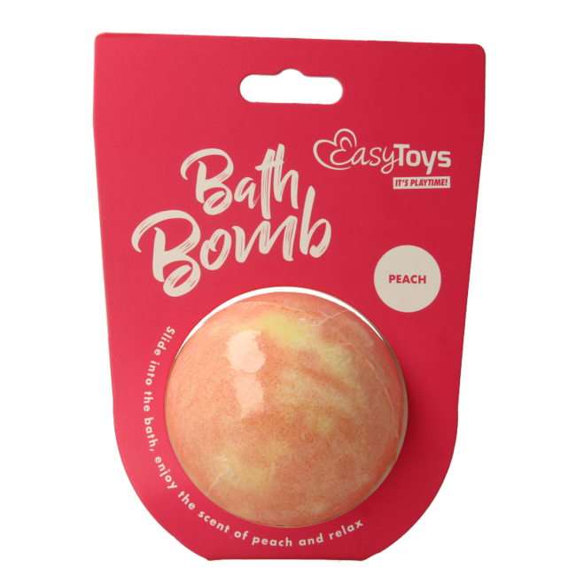 Sfera Effervescente da Bagno EasyToys al Profumo di Pesca (1 Pezzo)