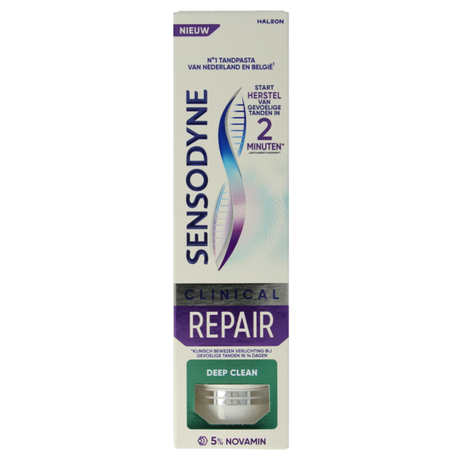 Sensodyne Clinical Repair Deep Clean Toothpaste 75ml