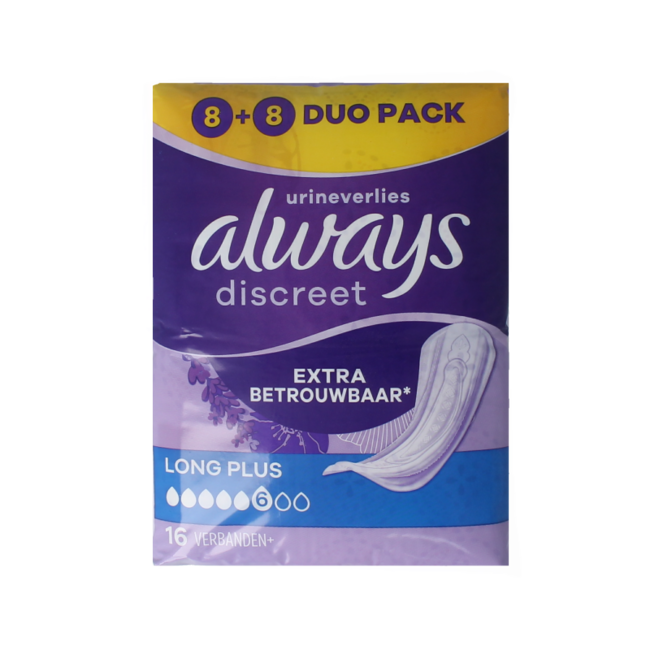 Always Discreet Long+ 16 unidades