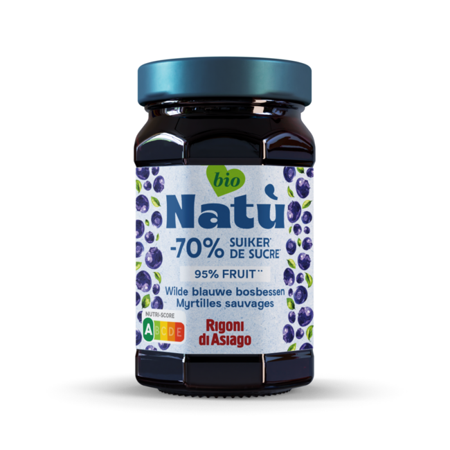 Natu Confiture de myrtilles sauvages bio 240 g
