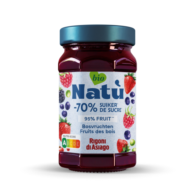 Confiture de fruits des bois bio Natu 240 Grammes