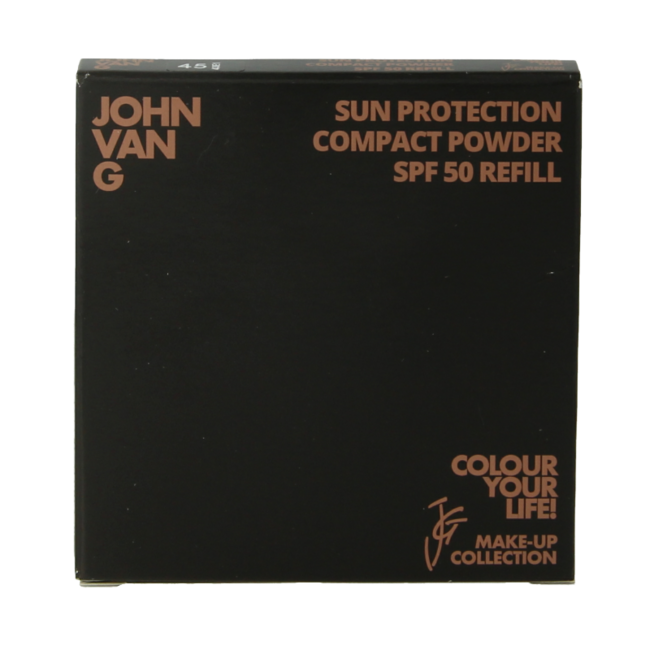 John van G Polvos compactos con protección solar SPF50 recambio 45 1 unidad