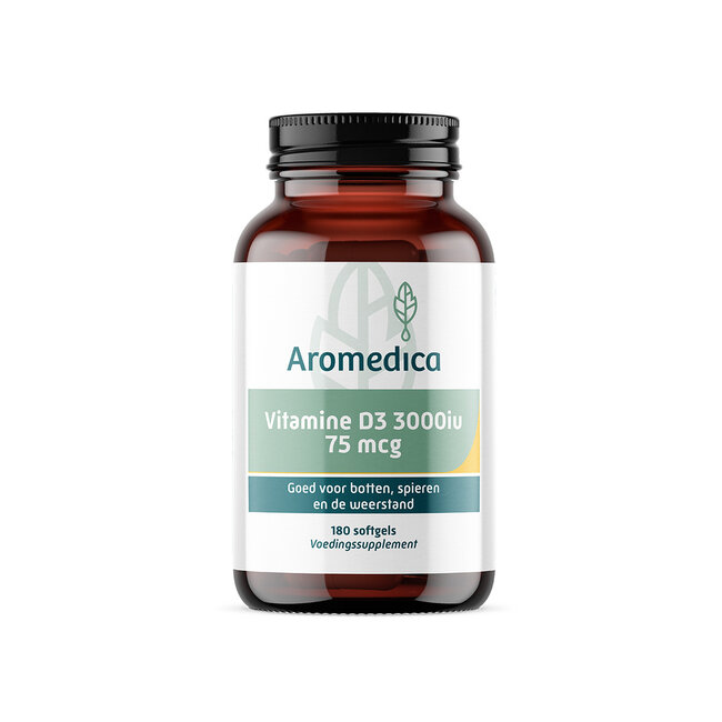 Aromedica Vitamina D3 75 mcg 180 Cápsulas blandas