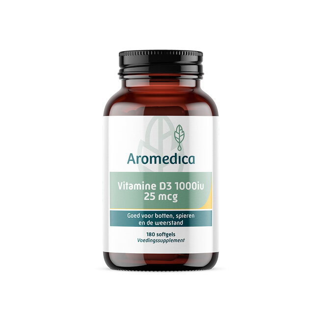 Aromedica Vitamina D3 25mcg 180 Cápsulas Blandas