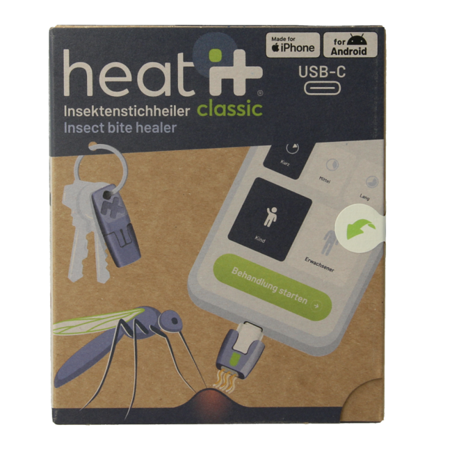 Heat-it Insect bite healer classic USB-C 1 Stuks
