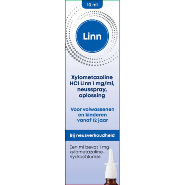 Spray nasal xilometazolina 1mg 10 mililitros