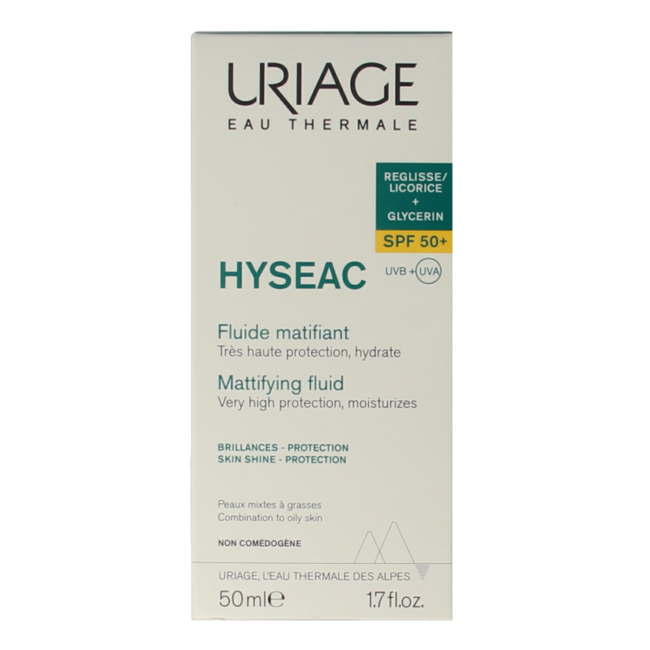 Uriage Hyseac fluid SPF50+ 50 mililitrów