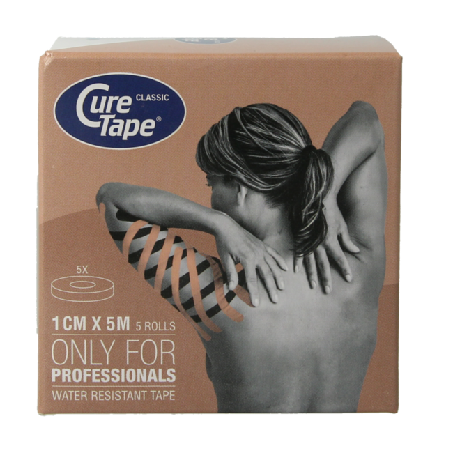 CureTape Sports beige 5m x 1cm 5 unidades