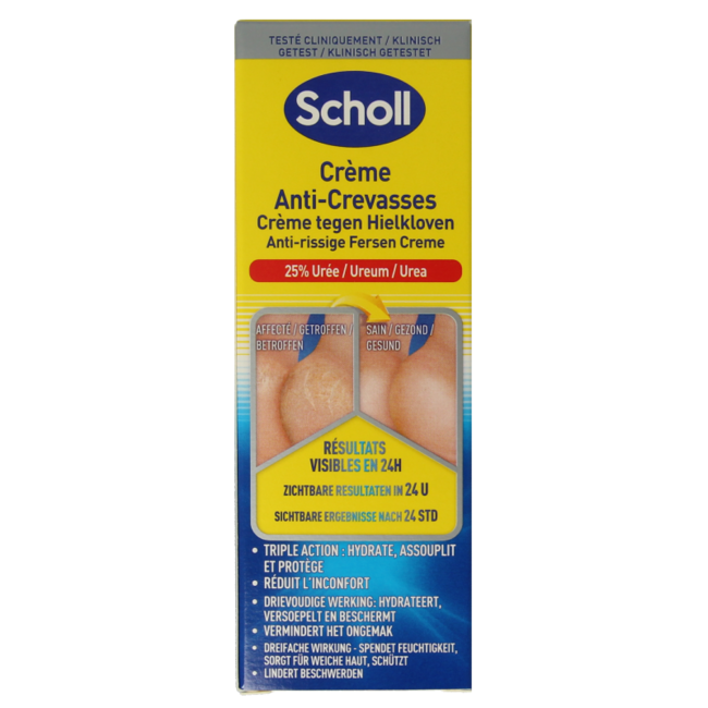 Scholl Crème réparatrice pour talons fendillés 60 ml