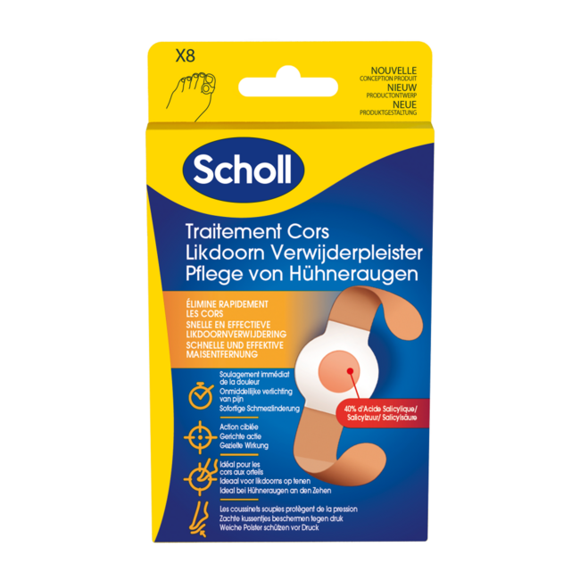 Hühneraugen-Entfernungspflaster 8 Stück