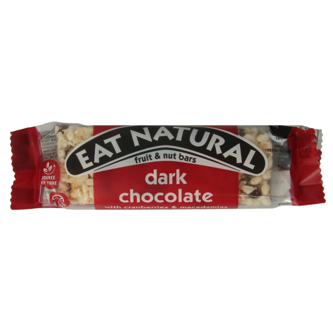 Eat Natural Chocolat noir, cranberries & macadamia 40 Grammes