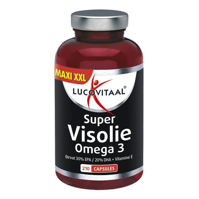 Lucovitaal Huile de poisson super oméga 3 xxl 210 Capsules
