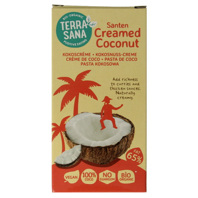 TerraSana Santen Creamed Coconut Organic 200 Gram