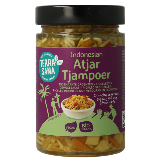 Indonesian organic atjar tjampoer 300g