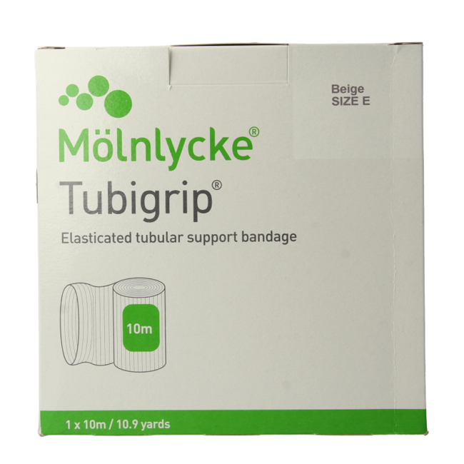 Tubigrip Elastyczny bandaż rurowy 10m x 8.75cm kolor cielisty 1 sztuka