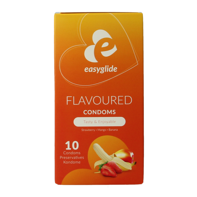 Prezerwatywy smakowe Easyglide 10 sztuk