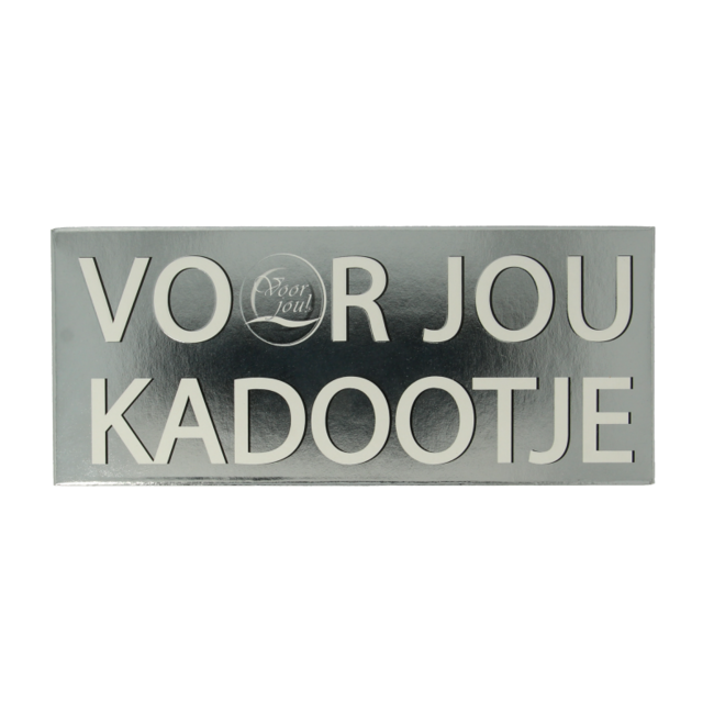 Voor Jou! Tavoletta Augurale Regalo 70 Grammi