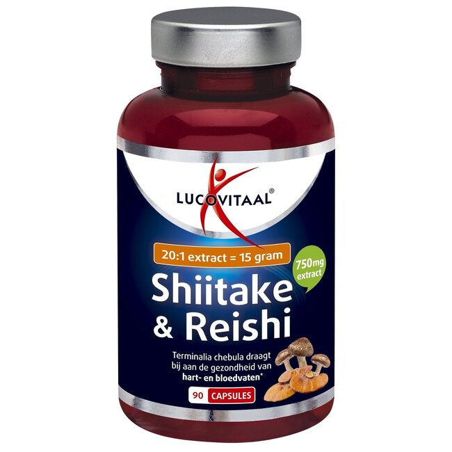 Lucovitaal Shiitake & Reishi 90 Cápsulas
