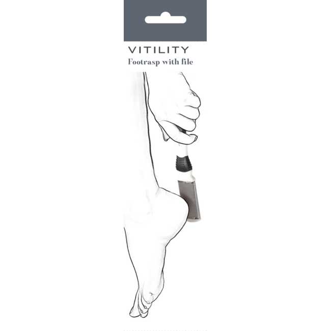Vitility Fußraspel mit Feile, 1 Stück