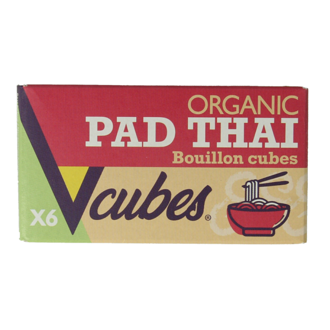 Vcubes Organic Pad Thai Stock Cubes 72g