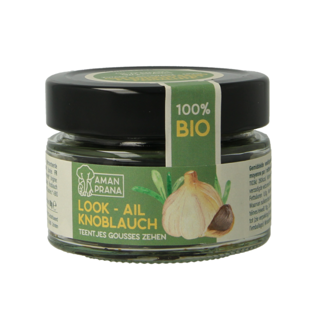 Ajo negro ecológico en dientes Amanprana 60 Gramos