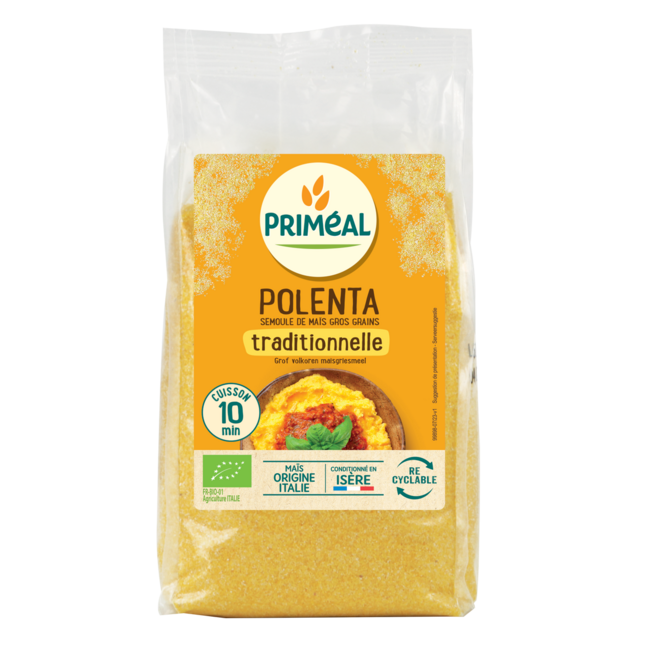 Polenta Primeal - sémola de maíz de grano grueso bio 500 g