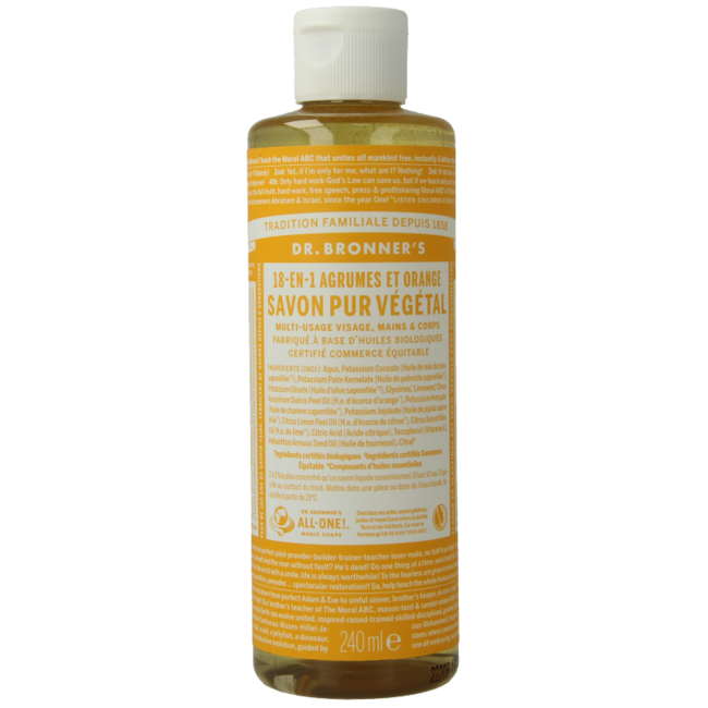 Sapone Liquido Dr Bronners Agrumi 240 Milligrammi