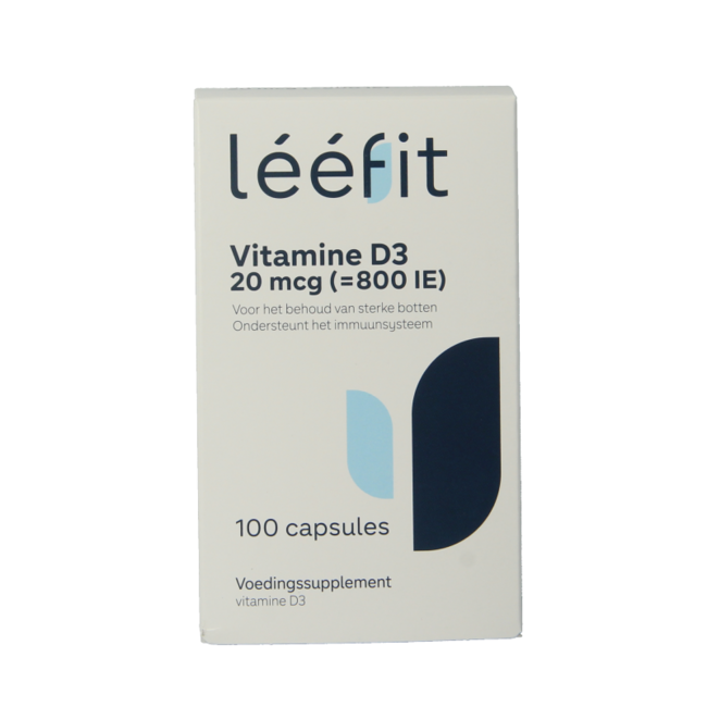 Leefit Vitamina D3 20 mcg 100 Cápsulas Blandas
