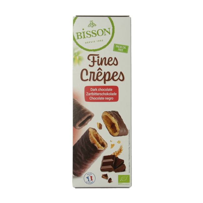 Bisson Crêpes Zartbitterschokolade Bio 90 Gramm