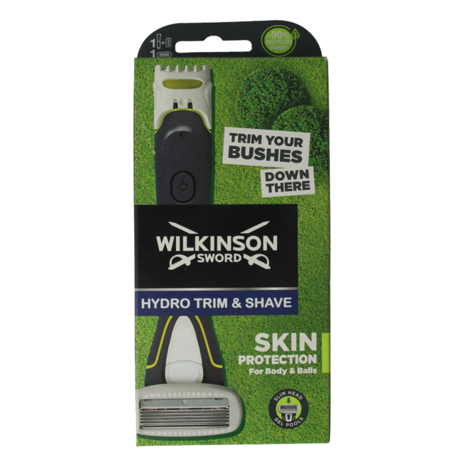 Recortadora Wilkinson Hydro para cuerpo y zonas íntimas 1 unidad