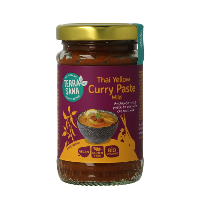 Organic Thai yellow curry paste 120g