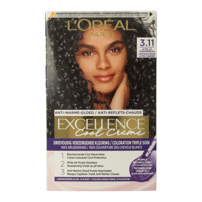 Excellence Cool Crème 3.11 Ultra Ash Dark Brown 1 Set