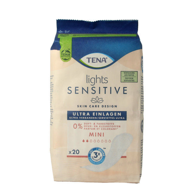 Compresas Tena Light Sensitive Mini 20 Unidades