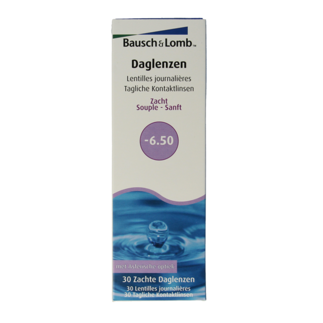 Lentillas diarias Bausch & Lomb -6,50 (30 unidades)