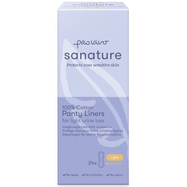 Salvaslip per incontinenza Sanature Pro vivo Light, 24 Pezzi