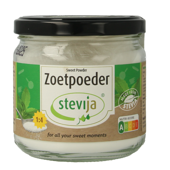 SteviJa Poudre Édulcorante - pot de stévia 180 g