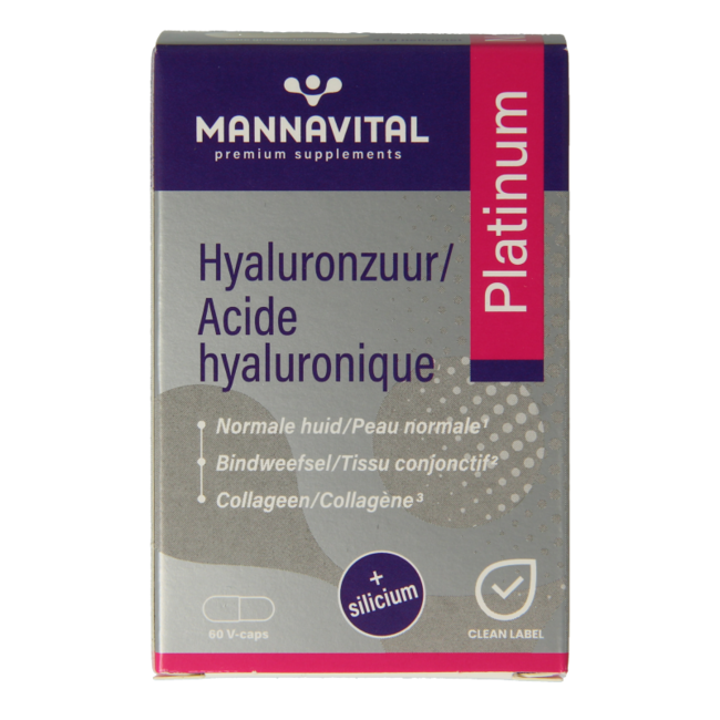 Mannavital Hyaluronsäure Platinum 60 Kapseln